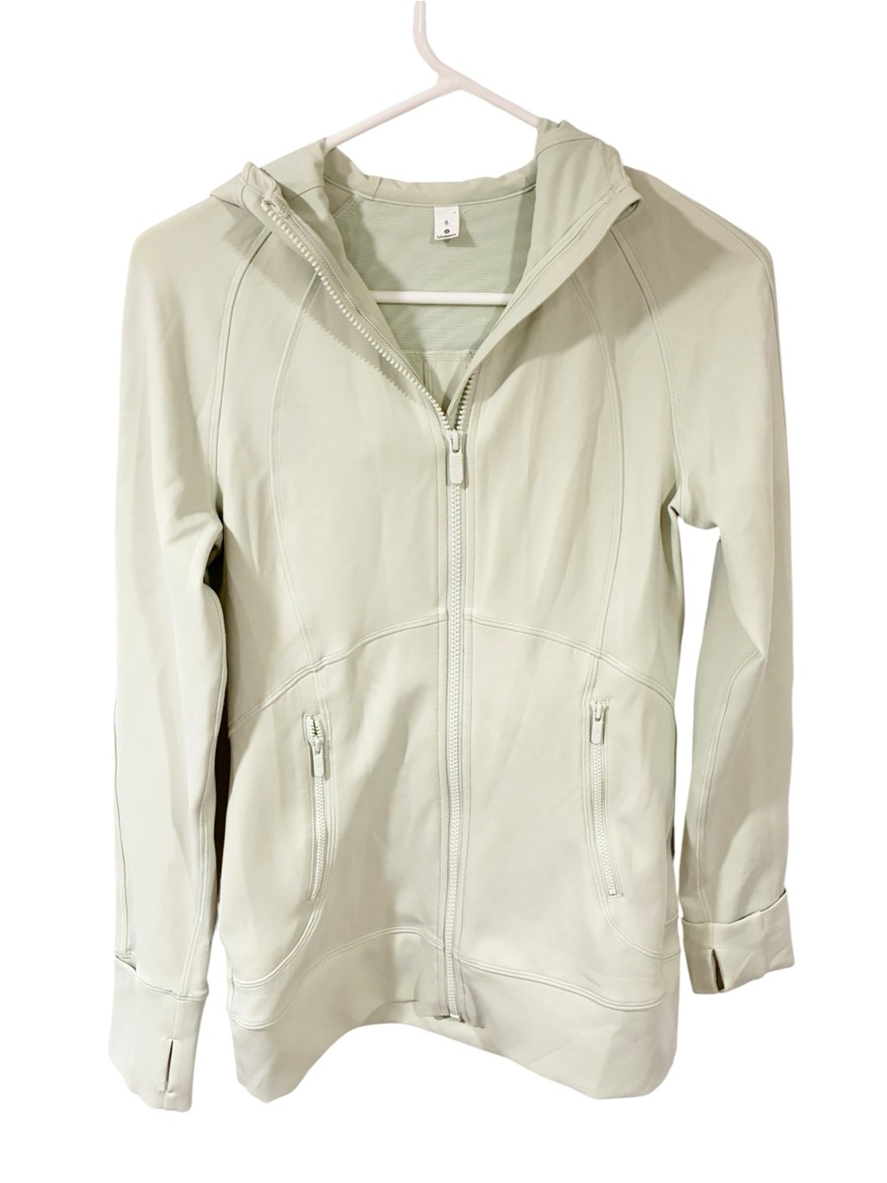 Lululemon Day Maker Full Zip Hoodie Light Green Hooded Size 6